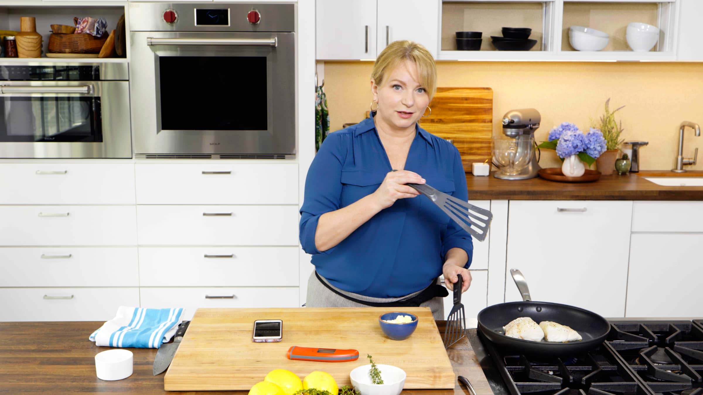 ButterBasted Fish and Succotash America's Test Kitchen